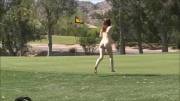 Nude Cheerleading On Golf Course