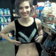 Flashing In The Gas Station