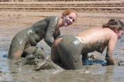Park Visitors Photograph Two Beautiful Women Taking A Mud Bath Like All The Other ...