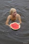 Blondie Jumped With Her Watermelon Into The Lake Before Stronger Wild Women Steal ...