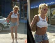 Britney Spears Hard Nipples Protruding Through The Shirt. Underwear Removed [Pic]