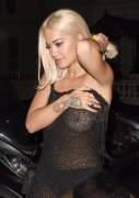 Rita Ora Braless [Pic]