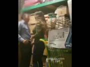 Fast Blowjob In A Condom. Man And Woman Working In A Shop Retired In A Warehouse ...