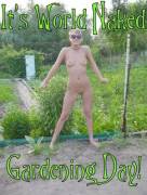 Looking Back On World Naked Gardening Day 2015