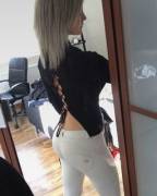 Swedish Blonde W White Pants