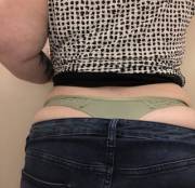[Selling] Lovely Green Thong Stretched By My Bbw Self. Period Panties! I Wore Them ...