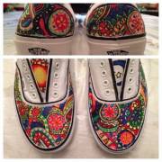 I Started Drawing On Shoes A Couple Weeks Ago....this Is One Of The Several Projects ...