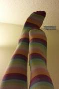 Socks Sunday: I Love My Rainbow Striped Socks! You Can See The Shapes Of My Toes ...
