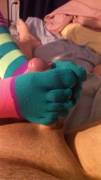 Back From A Brief Hiatus With A Sock Job With My Bf In Toe Socks :) Already Posted ...
