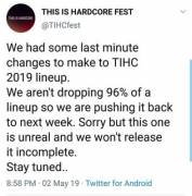 Tihc Announcement Postponed A Week. Any Ideas As To Who's On The Bill? Rumored Reunions?
