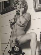 Hanging On The Telephone. Linda Schmitz Aka Laura Lynwood. 1970S (More In Comments.)