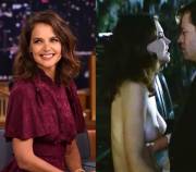 Katie Holmes's On/Off Jiggle