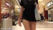 Some Slomo Of My Pussy In Just A T-Shirt While Shopping! [Gif]