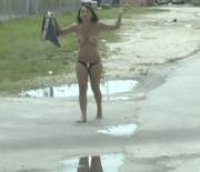 Pranking Their Topless Friend In Public [Gif]