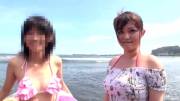 Haruki Sato And Mao Hamasaki | Picking Up Random Girls On The Beach For Some Lesbian ...