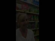 Mature Blonde Gets Laid Bare In A Supermarket! [Gif]