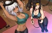 Qiyana &Amp;Amp;Amp; Sivir Are So Immersed In Ring Fit (Pd)