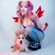 Redbull-Chan With Her Little Corgi Friend - Original Character Concept &Amp;Amp;Amp; ...