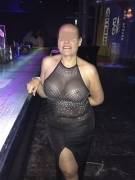 [Oc] Sheer In Public Out On The Town [F]