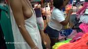 Braless At The Flea Market (Oc) (Gif)