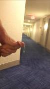 [Proof] Cum In A Hotel Hallway