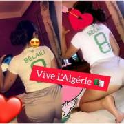 Algerian Girl Send Love And Support To Algeria's Football Team In The African Cup...1.2.3 ...
