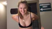 Adorable Boobs In Her Dorm