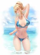 Summertime Samus Flaunting A The Beach (Chubymi) [Metroid]