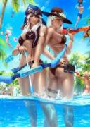 Pool Party Ashe X Ashe (Zarory) [League Of Legends/Overwatch]