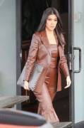 Kourtney Kardashian All In Leather