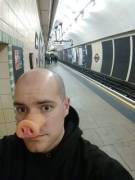 Sneaky Public Piggy