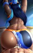 Filling Up Nessa From Behind (0.05) [Pokémon Sword &Amp;Amp;Amp; Shield]