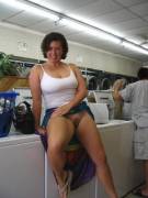 Beautiful Smile, Saggy Tits, Puffy Pussy, Mommy Hair And She's Doing Laundry :) Total ...