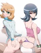 [Trainer] Gen&Amp;Amp;Gt;=2 Misty And Sabrina Double Buttjob By Yaomai [X-Post R/Hotdogging]