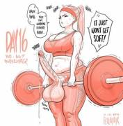 No Nut November - Day 16 - Not Even Intense Exercise Can Quell Sarah's Twitching, ...