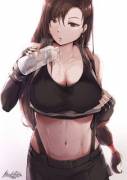 Thirsty Tifa(Final Fantasy)[Hiroki Ree]