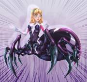 Spidered Gwen (F Human -&Amp;Amp;Gt; F Arachne/Spider Girl Post-Tf) By Erohd
