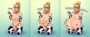 Moo Moo Samus [F Human -&Amp;Amp;Gt; F Cow Girl/Hucow; Breast Expansion] By Pressurizedpleasure
