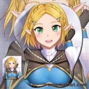 Princess Zelda Oppai Mouse Pad (Artist: Yuj)