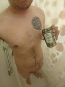 Long Day, Rough Month. Much Needed Shower Beer. Faded Flannel Blonde Ale.