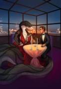 &Amp;Quot;Date Night&Amp;Quot; [Furry][Scalie][Oral][Soft][Willing][Comic][F/M]