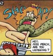 Peach Got Tangled By Tentacle In The Official Super Mario World Strategy Guide For ...