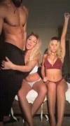 2 Blondes Having Fun With A Guy From The Gym