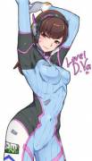 [F] Love!! D.va By Yui.h