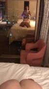 Filmed In The Hotel Window With A Little Ass Jiggle (F30)(M30)