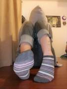 [Selling] Striped Ankle Socks. &Amp;#3620 For 4 Days Of Wear + Photos, Vacuum-Sealing, ...