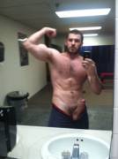 Bearded Muscular With Big Dick