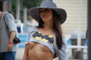 'Batgirl' In A Stylish Hat