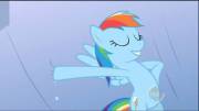 Apparently Too Hot For The Mane Sub... A Screenshot Of Rainbow Dash With Her Hoof ...
