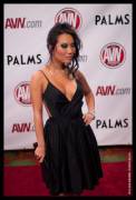 Asa Akira Black Dress